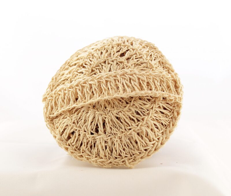 Handmade Vetriver Sisal Natural Bath Scrub/Loofah-10cm-set of 2