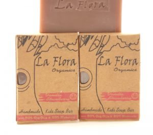 Vanilla & Strawberry kids soap bar-set of 2