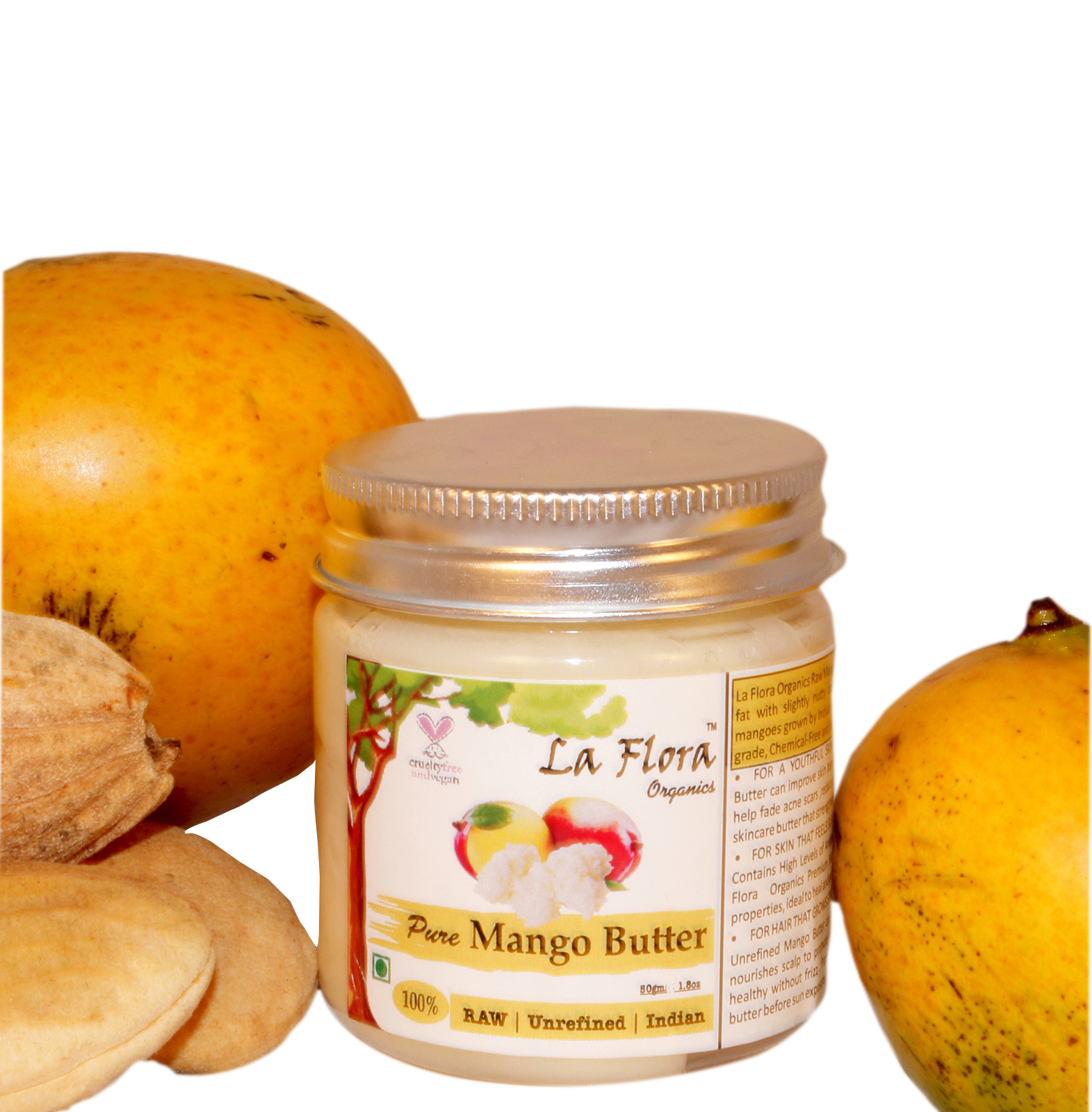 Sheanefit Raw Unrefined Mango Butter, Natural Body India